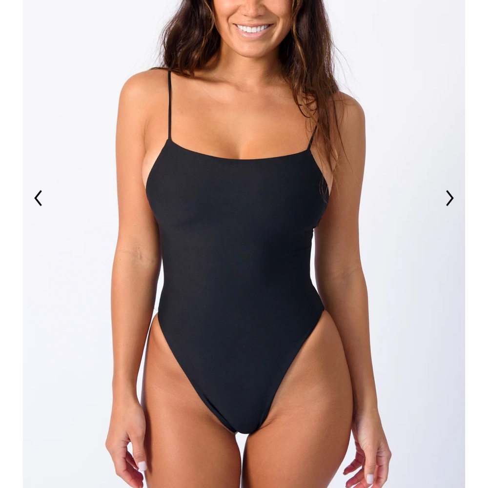 SKATIE Resa One Piece Bathing Suit Black Size S Small EUC (Essentially Unworn)